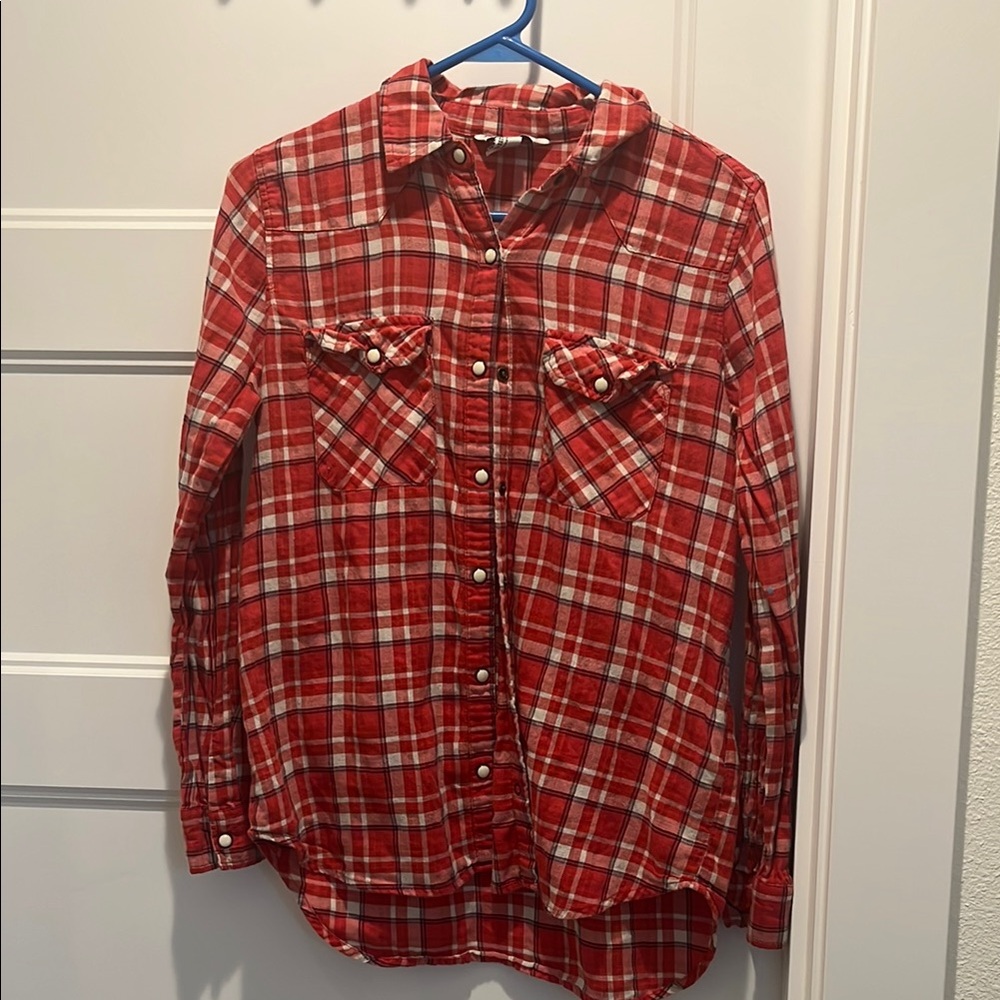 Forever 21 Red Checkered Shirt